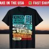 Kings are Born In November Birthday T-Shirt