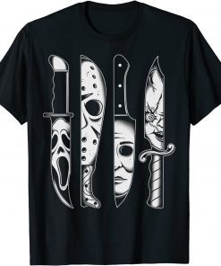 Knives Horror machete Movie Friday Halloween Goth Evil Gift Shirt
