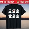 Laugh With Cute Ghosts In Halloween T-Shirt