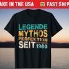 Legend Since November 1980 40th Birthday T-Shirt