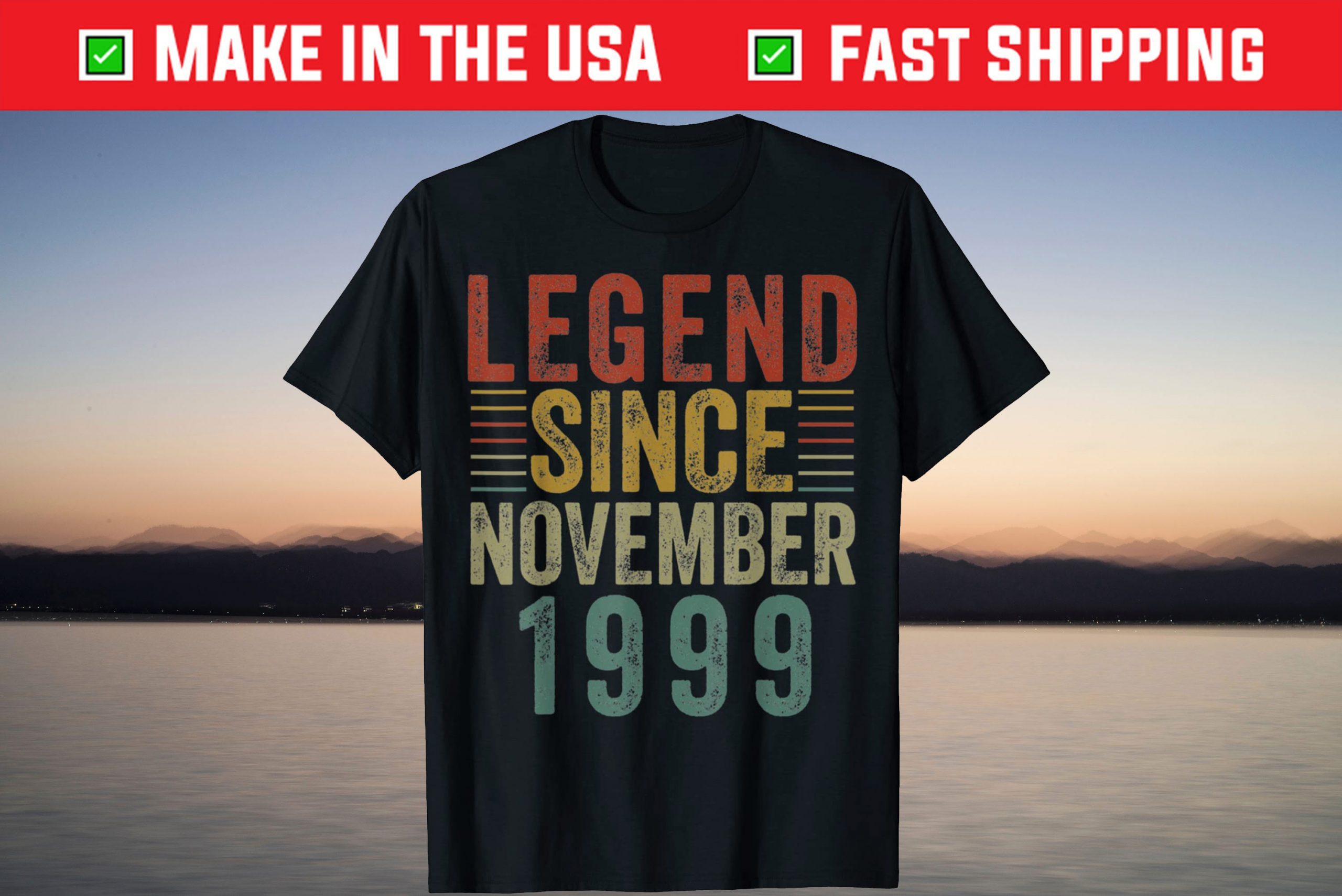 Legend Since November 1999 22th Birthday 22 Year Old T-Shirt Legend Since November 1999 22th Birthday 22 Year Old T-Shirt