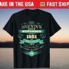 Legendary since November 1951 70th Birthday T-Shirt