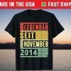 Legendary since November 2014 6th Birthday Vintage T-Shirt
