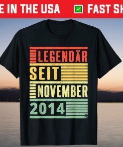 Legendary since November 2014 6th Birthday Vintage T-Shirt