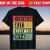 Legendary since November 2014 6th Birthday Vintage T-Shirt