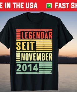 Legendary since November 2014 6th Birthday Vintage T-Shirt