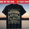 Legends Were Born In November 1972 49th Birthday T-Shirt