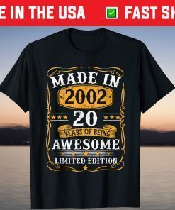 Made In 2000 Limited Edition 21Th Birthday 21 Years Old T-Shirt