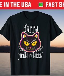 Meow-O-Ween Black Cat Gift T-Shirt
