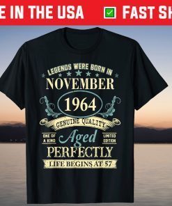 November 1964 57th Birthday 57 Year Old T-Shirt