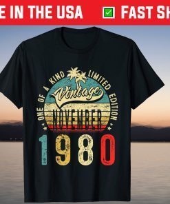 November 1980 41st Birthday 41 Years Old T-Shirt