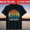 November 2001 Limited Edition 20 Year Old 20th Birthday T-Shirt