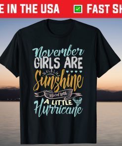 November Girls Are Sunshine Mixed Little T-Shirt