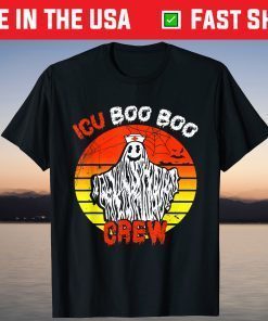 Nurse ICU Boo Boo Crew Ghost Nursing Halloween T-Shirt