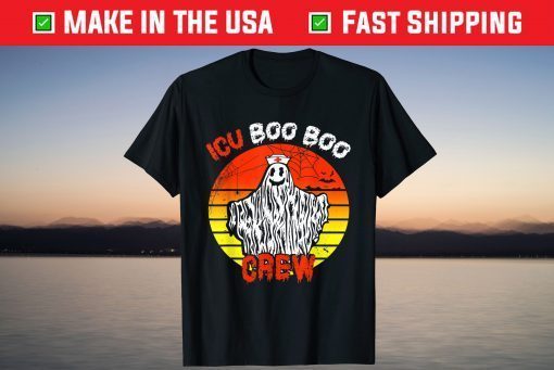 Nurse ICU Boo Boo Crew Ghost Nursing Halloween T-Shirt