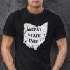 Ohio State Map Worst State Ever Unisex Shirt