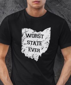 Ohio State Map Worst State Ever Unisex Shirt