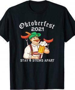 Oktoberfest 2021 6 Stein Apart Bavarian Munich Beer October Unisex Shirt