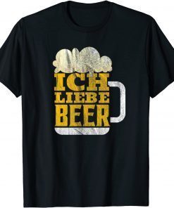 Oktoberfest Ich Love Beer Retro German Bavarian Festival Dri Unisex Shirt