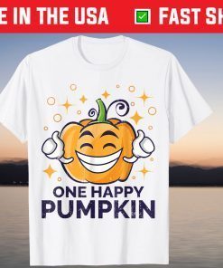 One Happy Pumpkin - Jackolantern Kids Pumpkin Carving T-Shirt