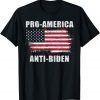 Pro America Anti Biden Vintage Retro Patriot US Flag Unisex Shirt