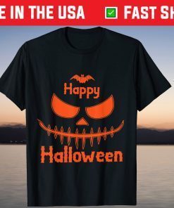 Pumpkin Ladies' Easy Costume Happy Halloween T-Shirt