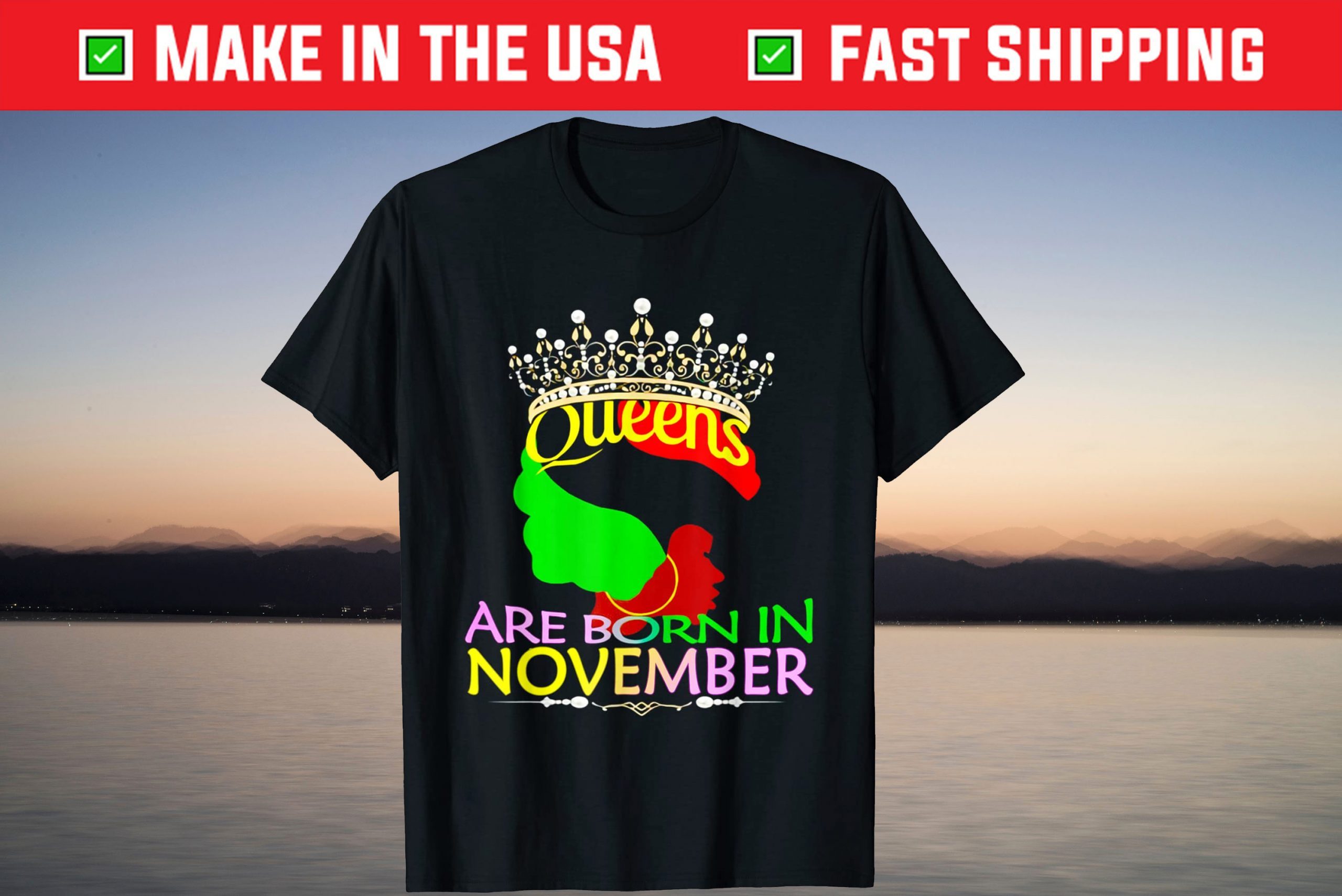 Queen Are Was Born In November T-Shirt Queen Are Was Born In November T-Shirt