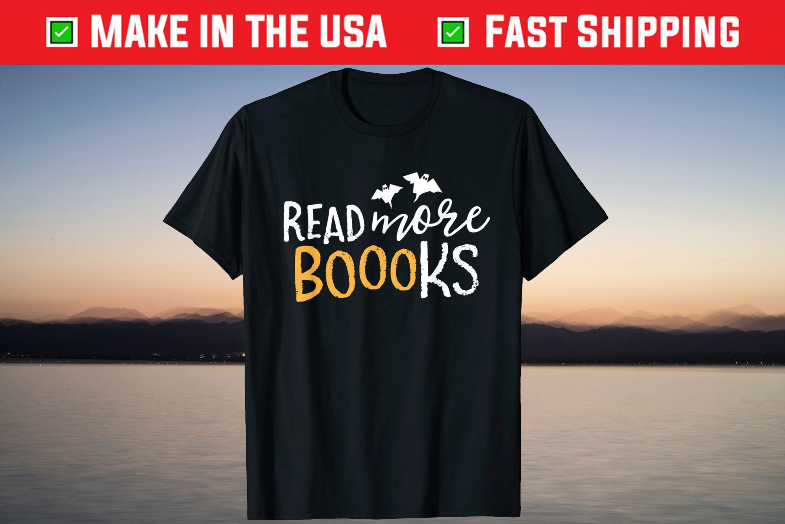 Read More Books Boo Librarian English Teacher Halloween T-Shirt Read More Books Boo Librarian English Teacher Halloween T-Shirt