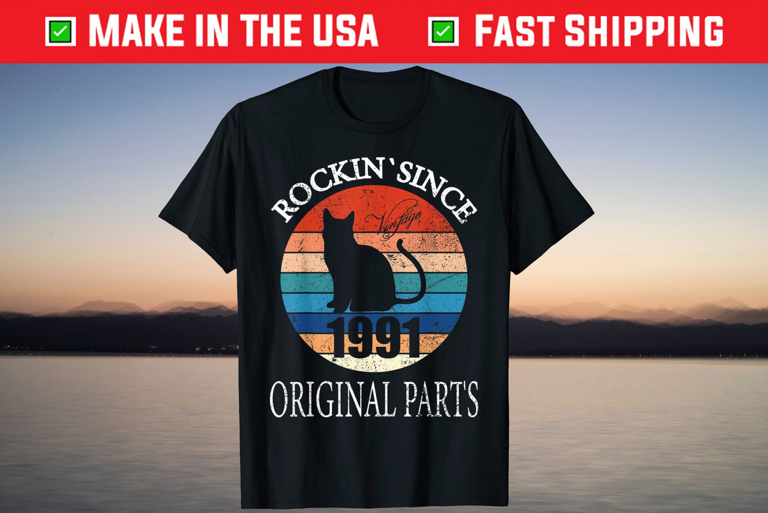 Rockin’ Since 1991 30th Birthday 30 Years Old T-Shirt Rockin' Since 1991 30th Birthday 30 Years Old T-Shirt