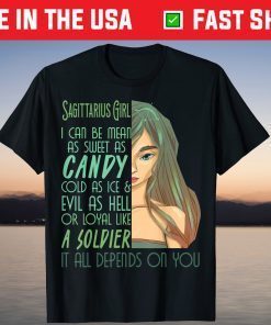 Sagittarius Girl Zodiac Sign Personality Birthday Horoscope T-Shirt