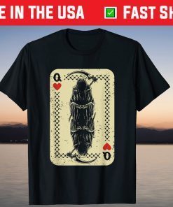 Santa Muerte Calavera Mexico Skeleton Poker Card Death Queen T-Shirt