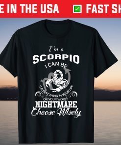 Scorpio Astrology Sign Zodiac Horoscope Birthday T-Shirt