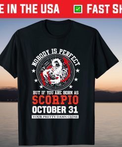Scorpio Sign October 31 Zodiac Astrology Star Horoscope T-ShirtScorpio Sign October 31 Zodiac Astrology Star Horoscope T-Shirt