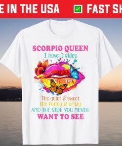 Scorpio Zodiac Colorful Horoscope October November Birthday T-Shirt