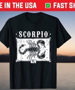 Scorpio Zodiac Sign Astrology October November Birthday T-Shirt