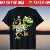 Skeleton Riding Dino Mummy Halloween Boys Toddler Costume Classic T-Shirt