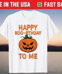 Halloween Birthday Happy Boo-rthday To me Pumpkin T-Shirt