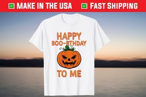 Halloween Birthday Happy Boo-rthday To me Pumpkin T-Shirt