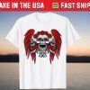 Skull Rose with Red Wings Halloween Scary T-Shirt