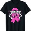 Strike Out Breast Cancer Awareness Bowling Fighters Gift Shirt