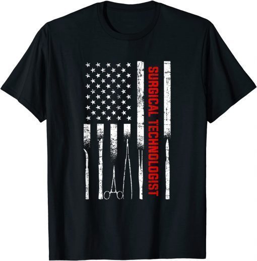 Surgical Technologist American Flag, surgical technologist Unisex Shirt