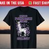 Survived Pancreatic Cancer Still Sexy Unicorn Purple Ribbon T-Shirt