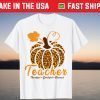 Thankful Grateful Blessed Teacher Autumn Fall Givethanks Day Shirt