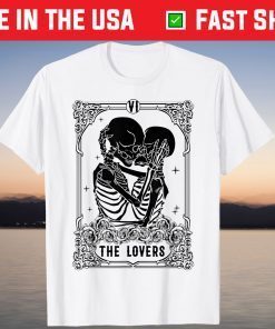 The Lovers Tarot Card Reading Witch Aesthetic Halloween T-Shirt