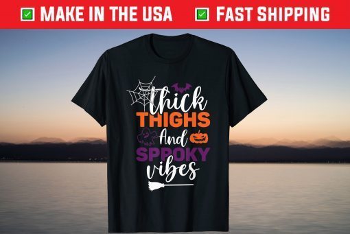 Thick Thighs & Spooky Vibes T-Shirt