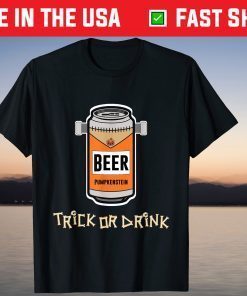 Trick Or Drink Pumpkin Beer Halloween Costume T-Shirt