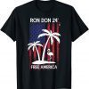 Trump DeSantis Ron Don American Flag Flamingo Stars Us 2021 Shirt