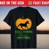 Unicorn Halloween Pumpkin Jack O Lantern Magical Horse Pony Gift Shirt