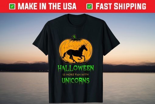 Unicorn Halloween Pumpkin Jack O Lantern Magical Horse Pony Gift Shirt