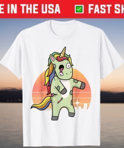 Unicorn Zombie Scary Halloween 2021 Graveyard Costume T-Shirt